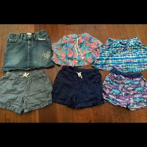 6 Girl’s size 7/8 skort & shorts bundle.